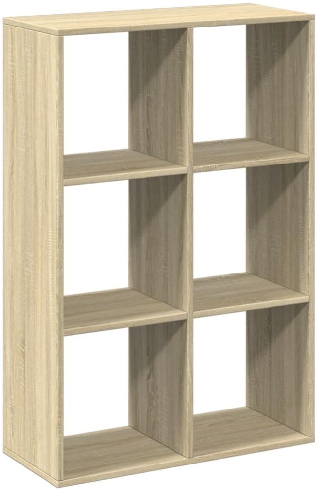 vidaXL Raumteiler-Bücherregal Sonoma-Eiche 69,5x29x103,5 cm 858014 Bild 1