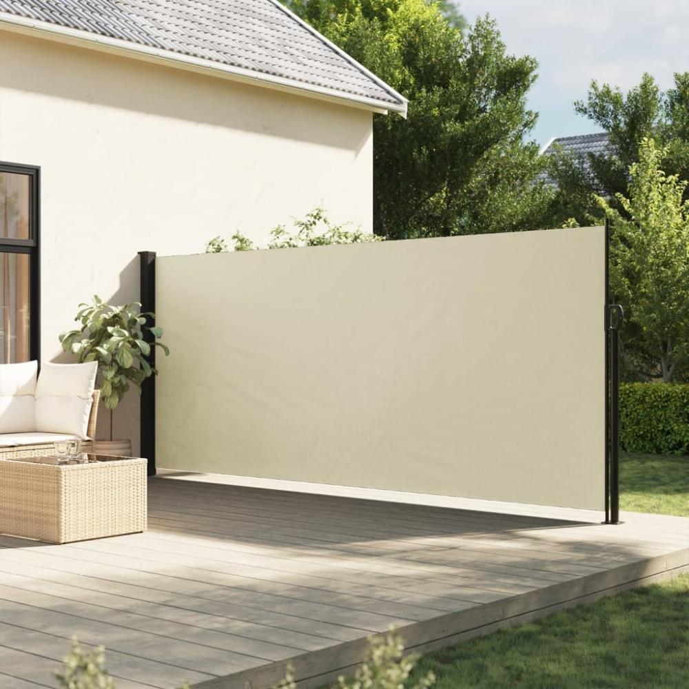 vidaXL Seitenmarkise Ausziehbar Creme 180x600 cm 4004535 Bild 1