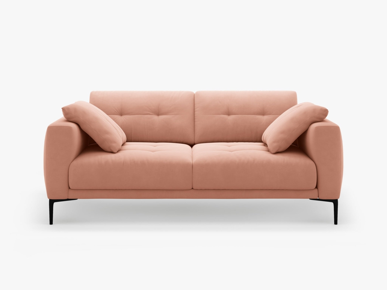 Micadoni Sofa Bemy 2-Sitzer Samt Rosa Bild 1