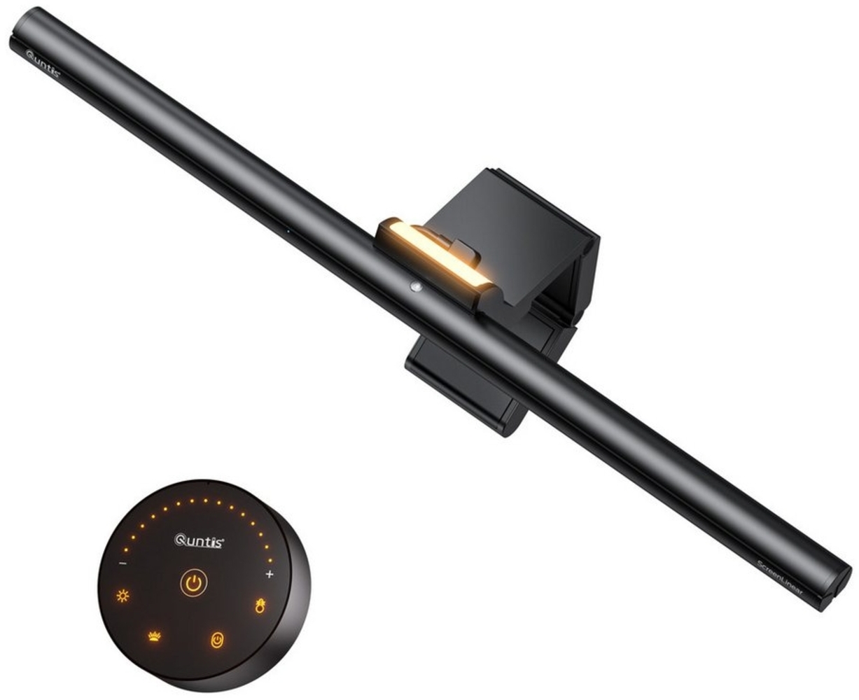 Elegear LED Schreibtischlampe 24W LED Doppelkopf Schwanenhals-Schreibtischlampe mit Klemmarm, Dimmbar, LED fest integriert, 3000K~6500K, Hintergrundbeleuchtung für Curved Monitore – Ideal für PC & Büro Bild 1