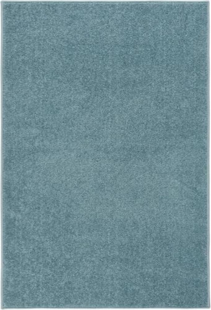 vidaXL Teppich Kurzflor 160x230 cm Blau 340349 Bild 1