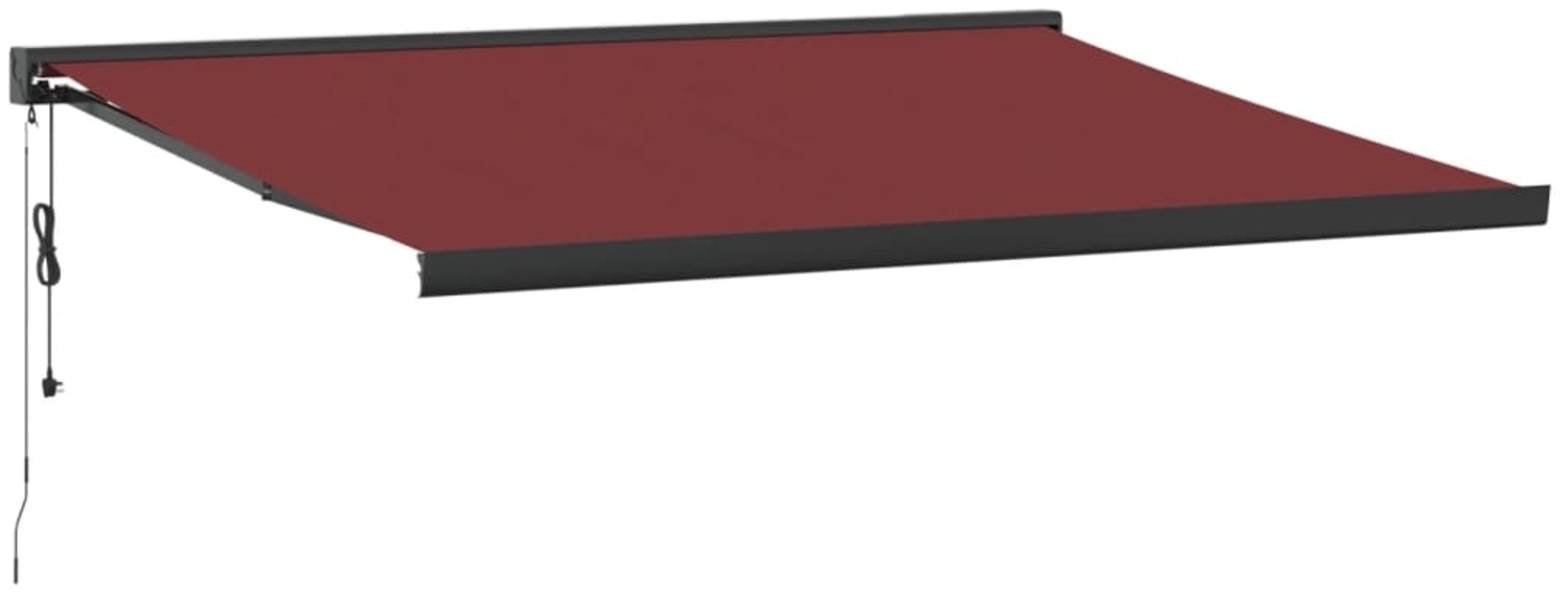 vidaXL Markise Automatisch Burgunderrot 400x300 cm 3215330 Bild 1