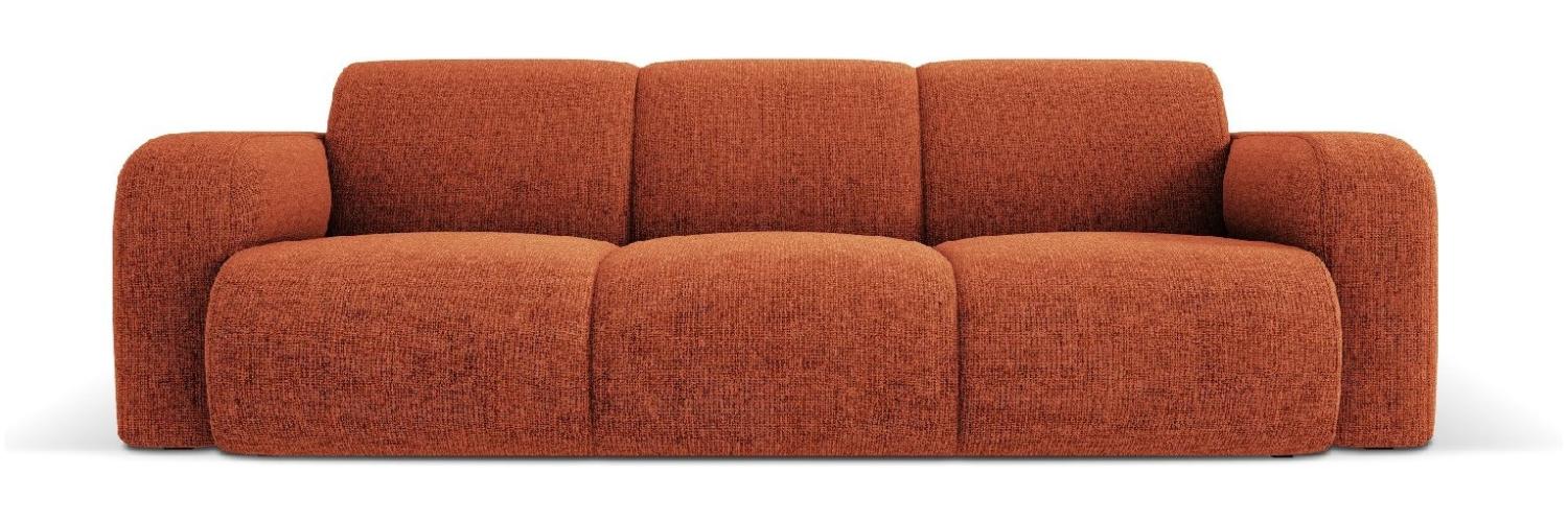 Micadoni Boucle Sofa Molino 3-Sitzer Chenille Terrakotta Bild 1