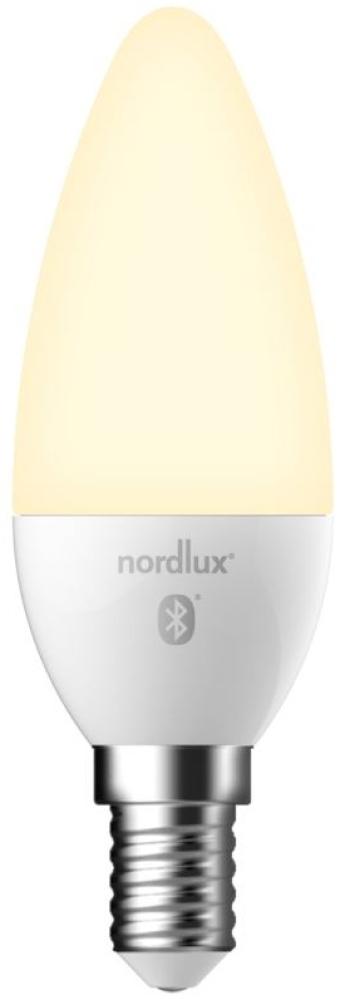 Nordlux Smart Home LED Leuchtmittel E14 C35 400lm 2700K 4,7W 80Ra 300° App Steuerbar 3,5x3,5x10,7cm Bild 1