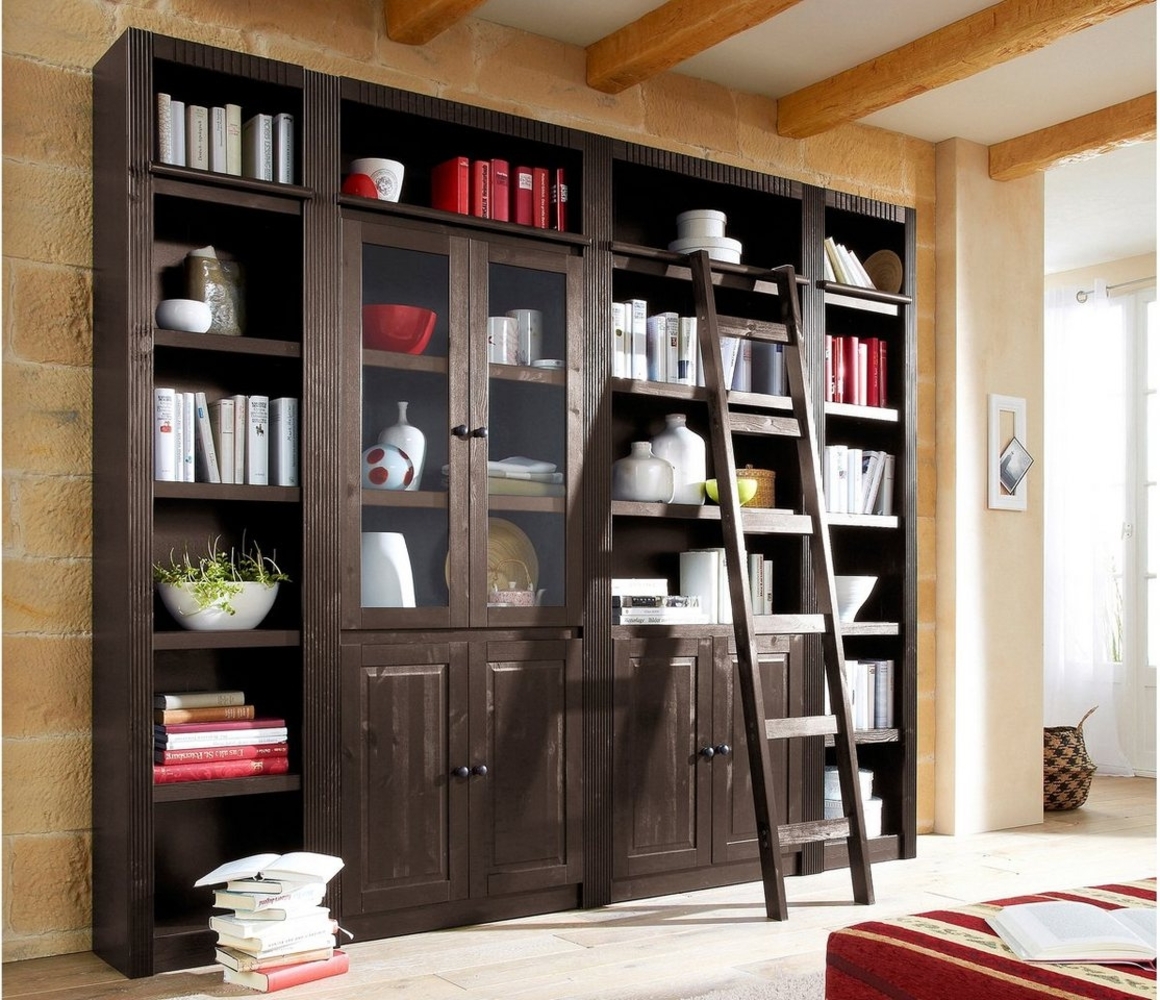 Home affaire Bücherwand Bergen, aus massivem schönen Kiefernholz, Breite 255 cm Bild 1