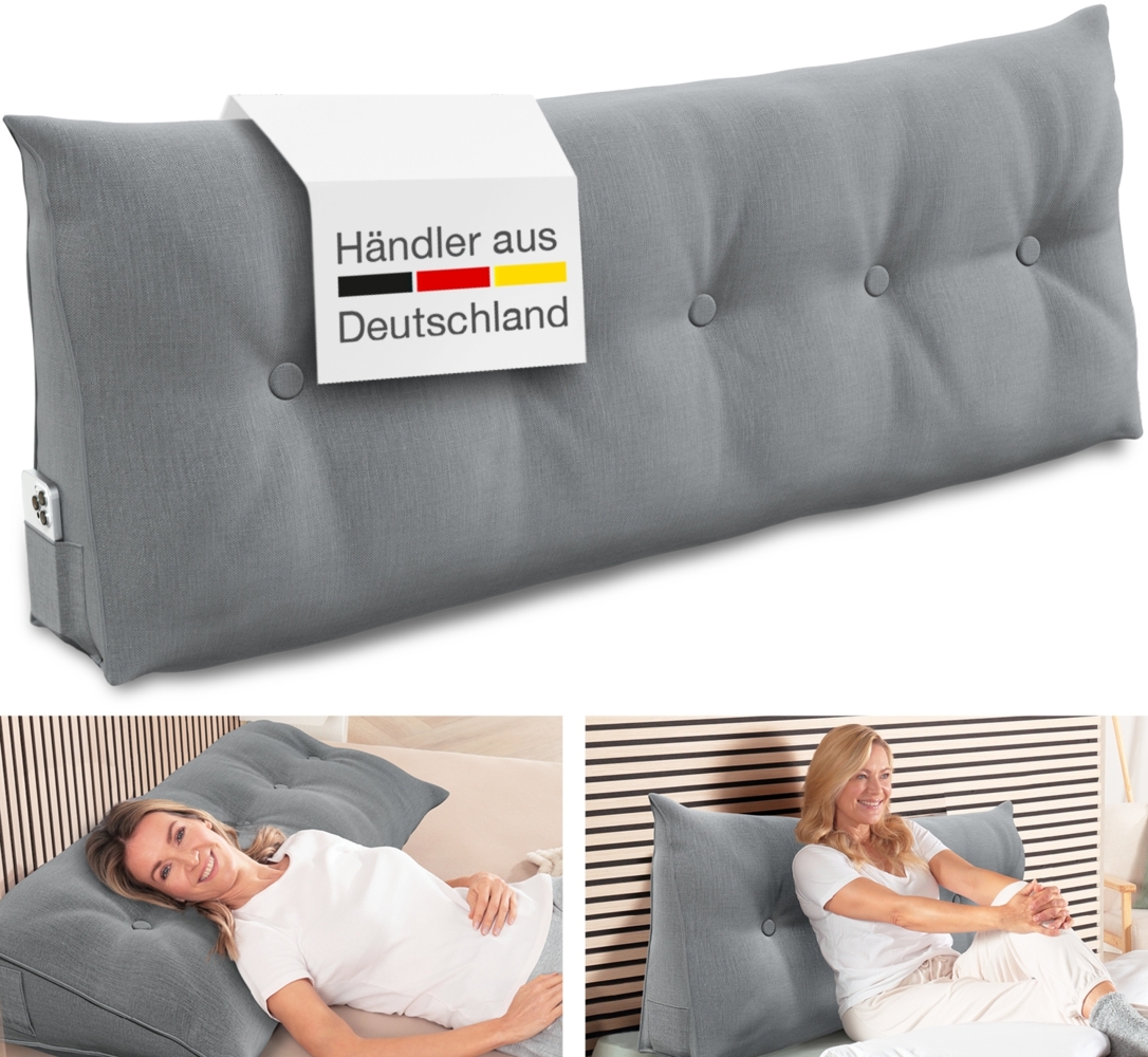 Bett- und Rückenstützkissen, Breite 160 cm Bild 1