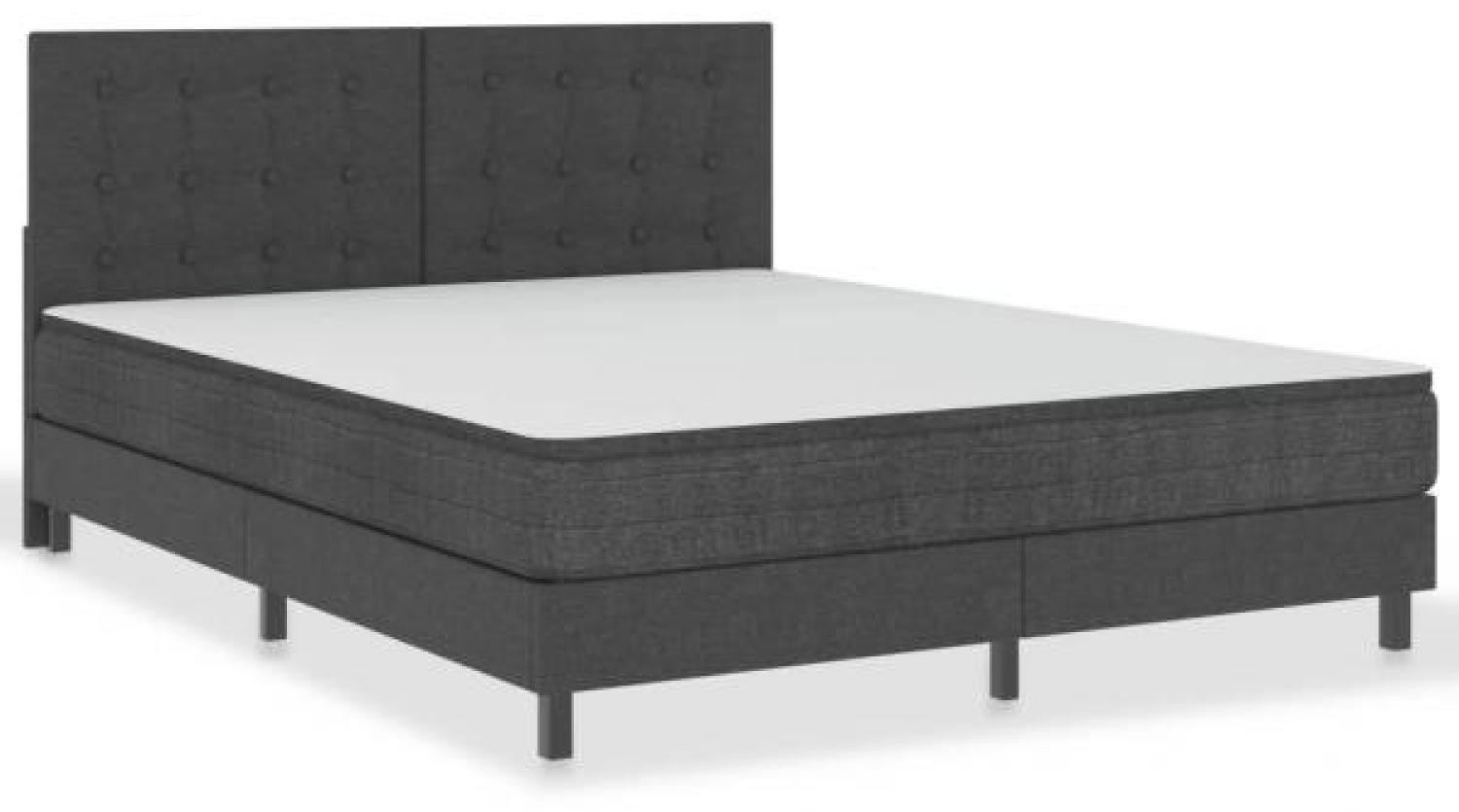 Doppelbett Dunkelgrau Stoff 180x200 cm [3054714] Bild 1