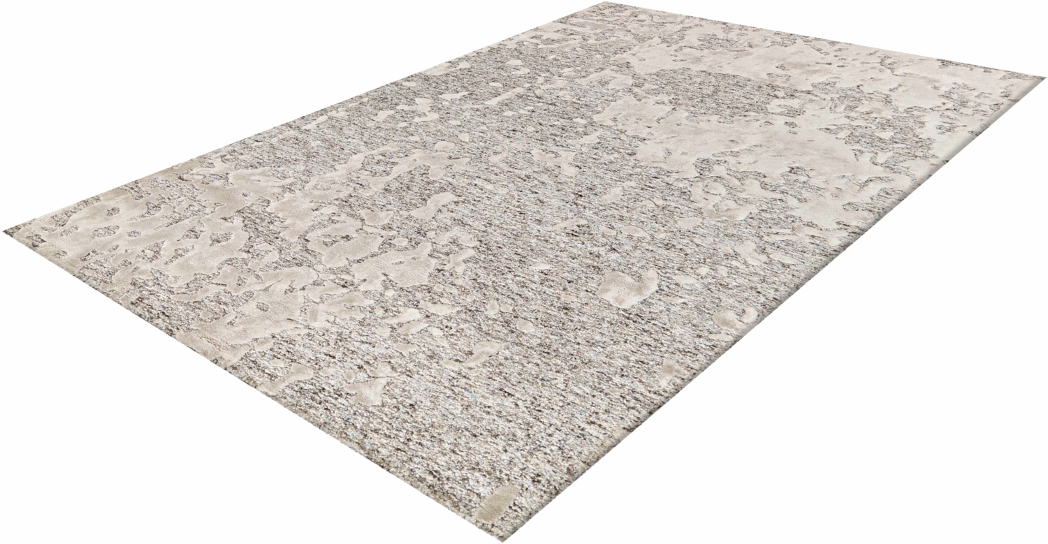 Damast 8066 Grau / Natural 120cm x 180cm Bild 1