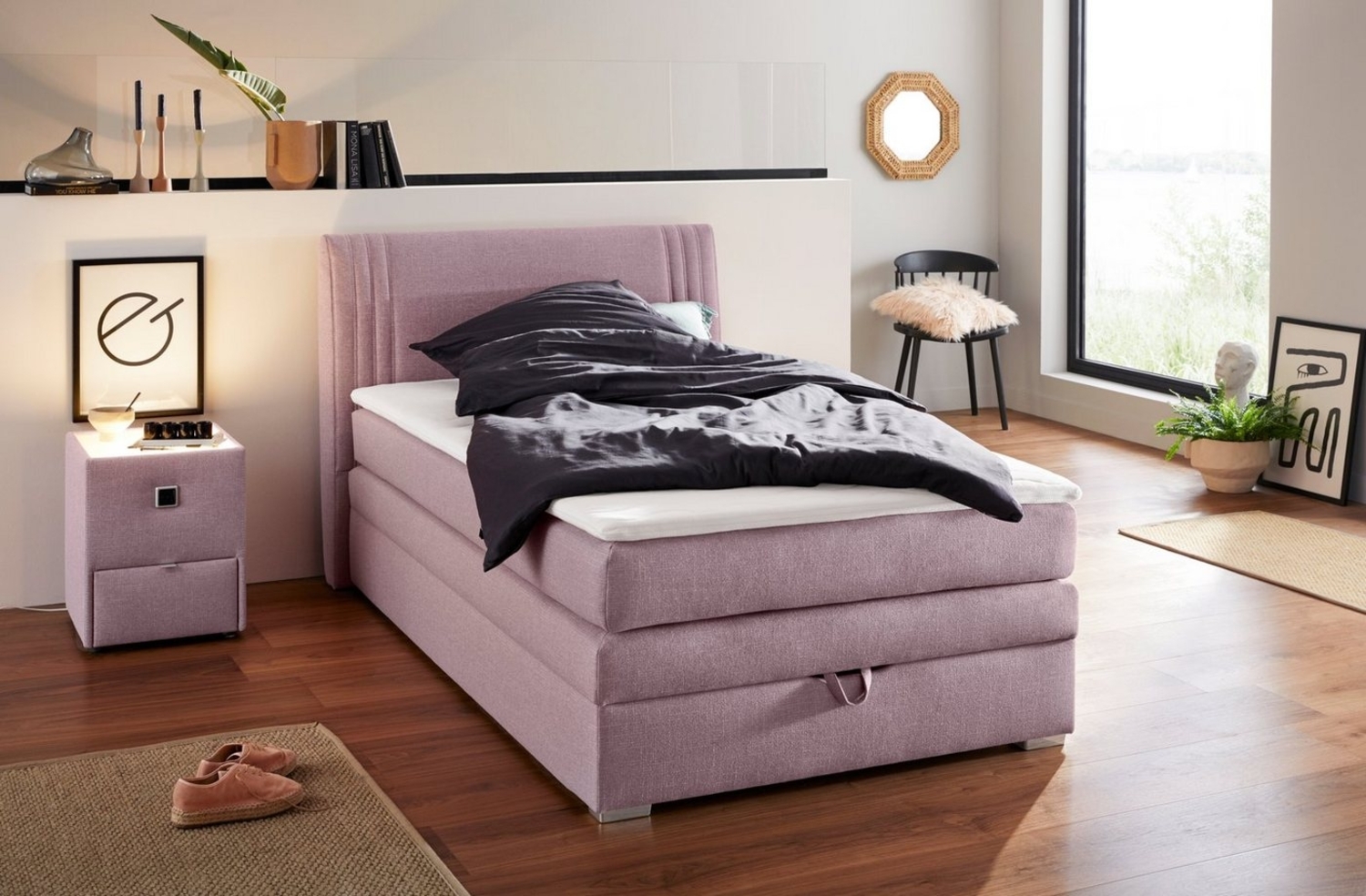 Jockenhöfer Gruppe Boxspringbett "Amira", OTTOs Choice! Topseller, mit Bettkasten und Topper, erhältlich in den Breiten 120,140 & 180cm Bild 1