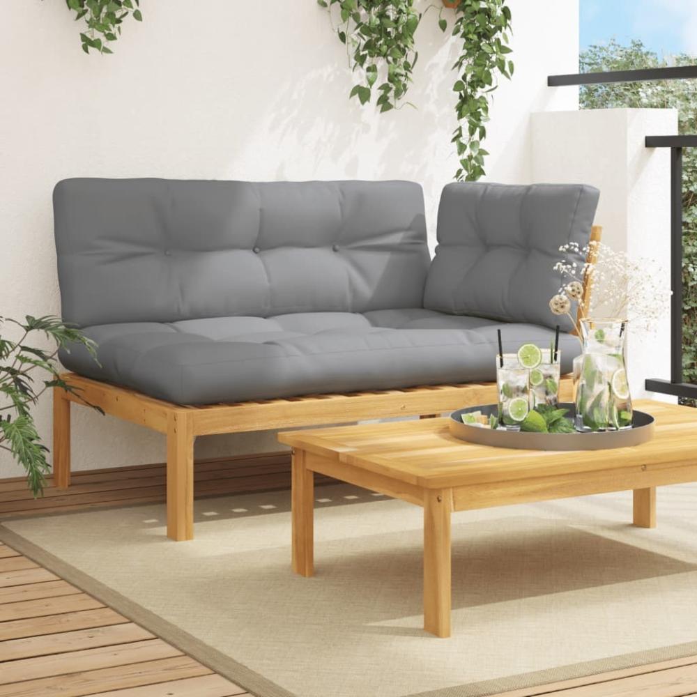 vidaXL Garten-Ecksofa aus Paletten mit Kissen Massivholz Akazie 3324788 Bild 1