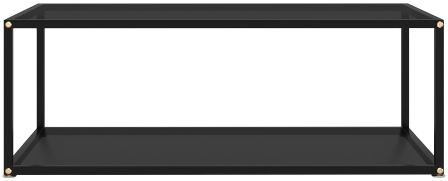 vidaXL Beistelltisch Schwarz 100 x 50 x 35 cm Hartglas [322898] Bild 1