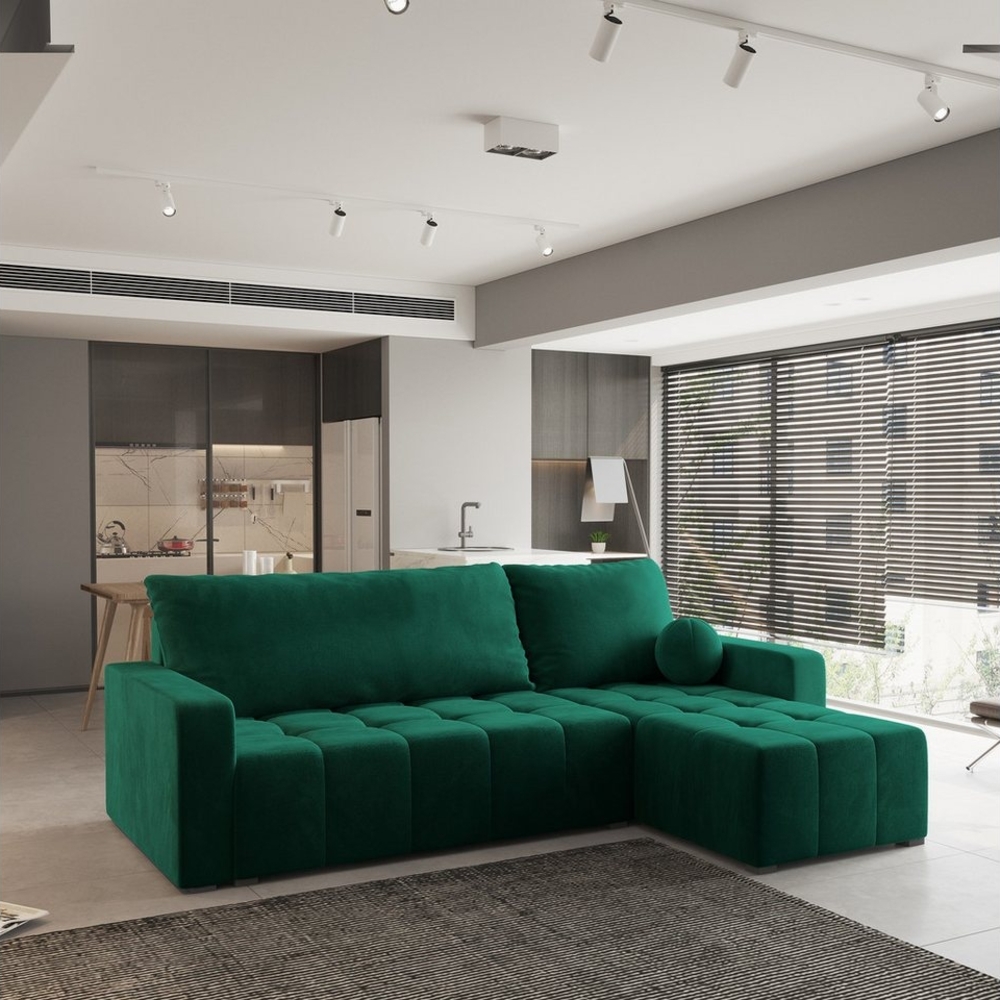 Masseno Ecksofa VOLIRA mit Schlaffunktion L-Form, Sofa mit Bettkasten Bild 1