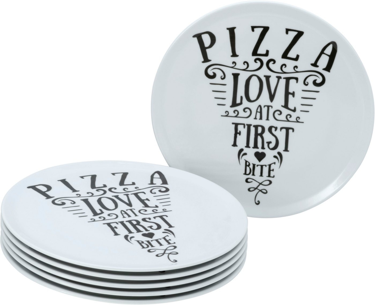 CreaTable Pizzateller Europa In Love, Pizzateller 33 cm 6-tlg, (6 St), Europäische Qualität Bild 1