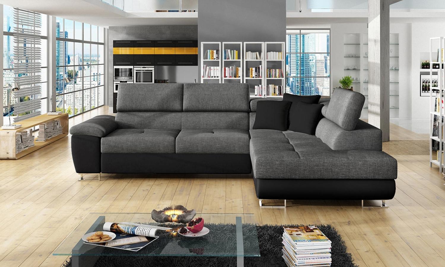 Ecksofa Cotere, Seite: Rechts, Farbe: Soft 011 + Lux 06 + Soft 011 Bild 1