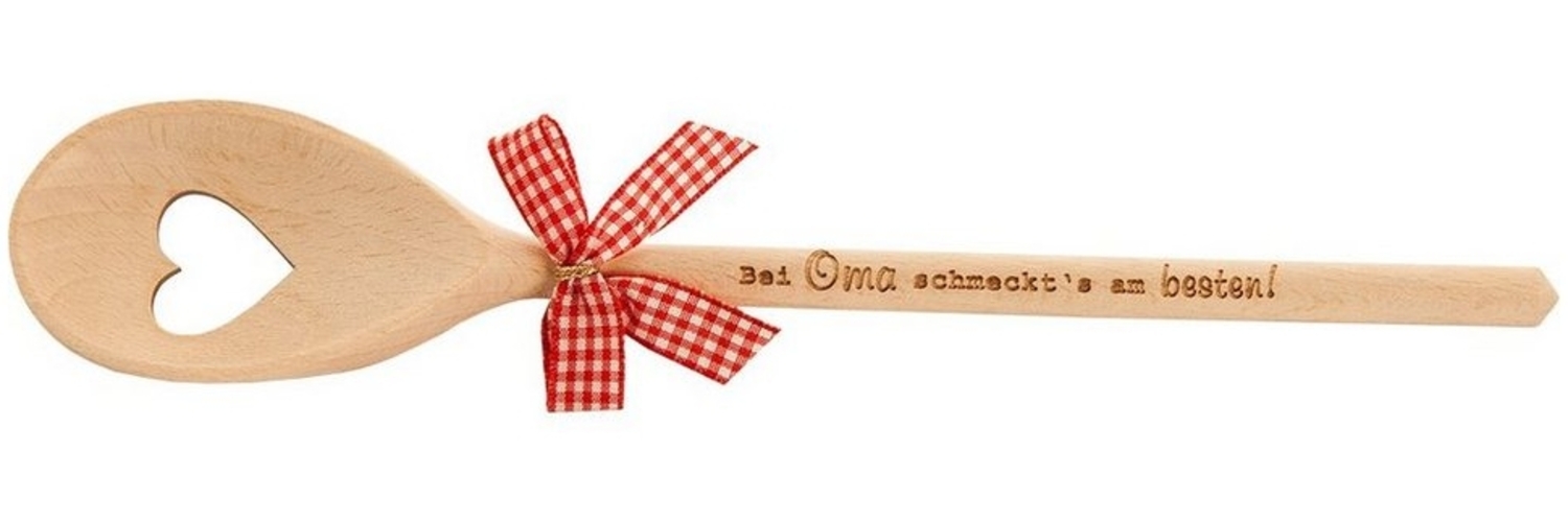 Spruchreif® Nudellöffel Kochlöffel Holz mit Gravur · Küchenhelfer · Geschenke für Mama/ Oma Bild 1