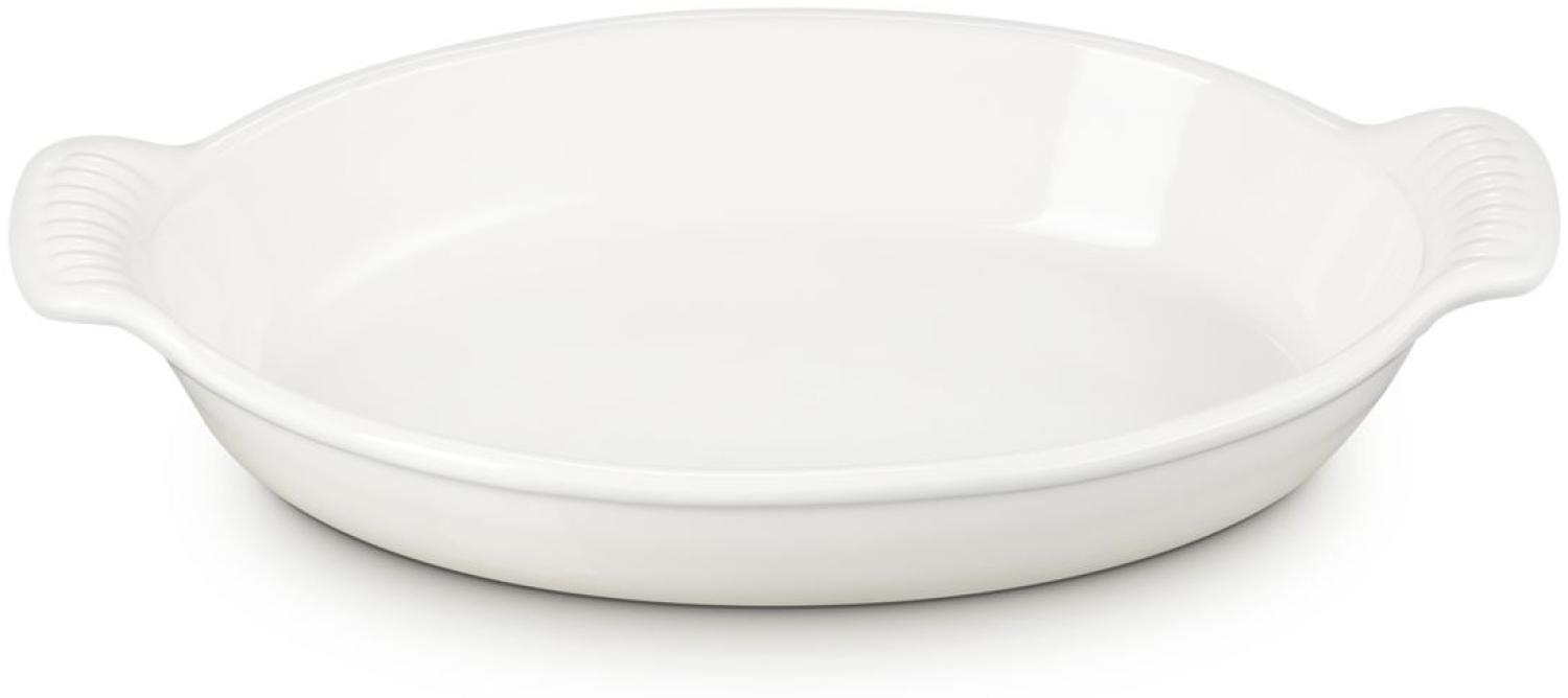 Le Creuset AUFLAUFFORM TRADITION OVAL 28 CM MERINGUE Bild 1