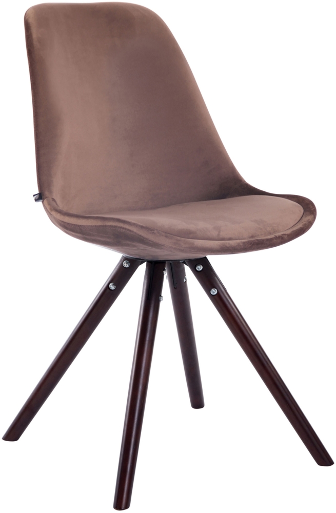 Besucherstuhl Toulouse Samt Rund cappuccino [312444] Bild 1