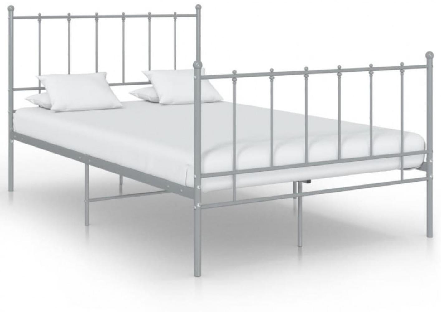 vidaXL Bett Grau Metall 120x200 cm [324954] Bild 1