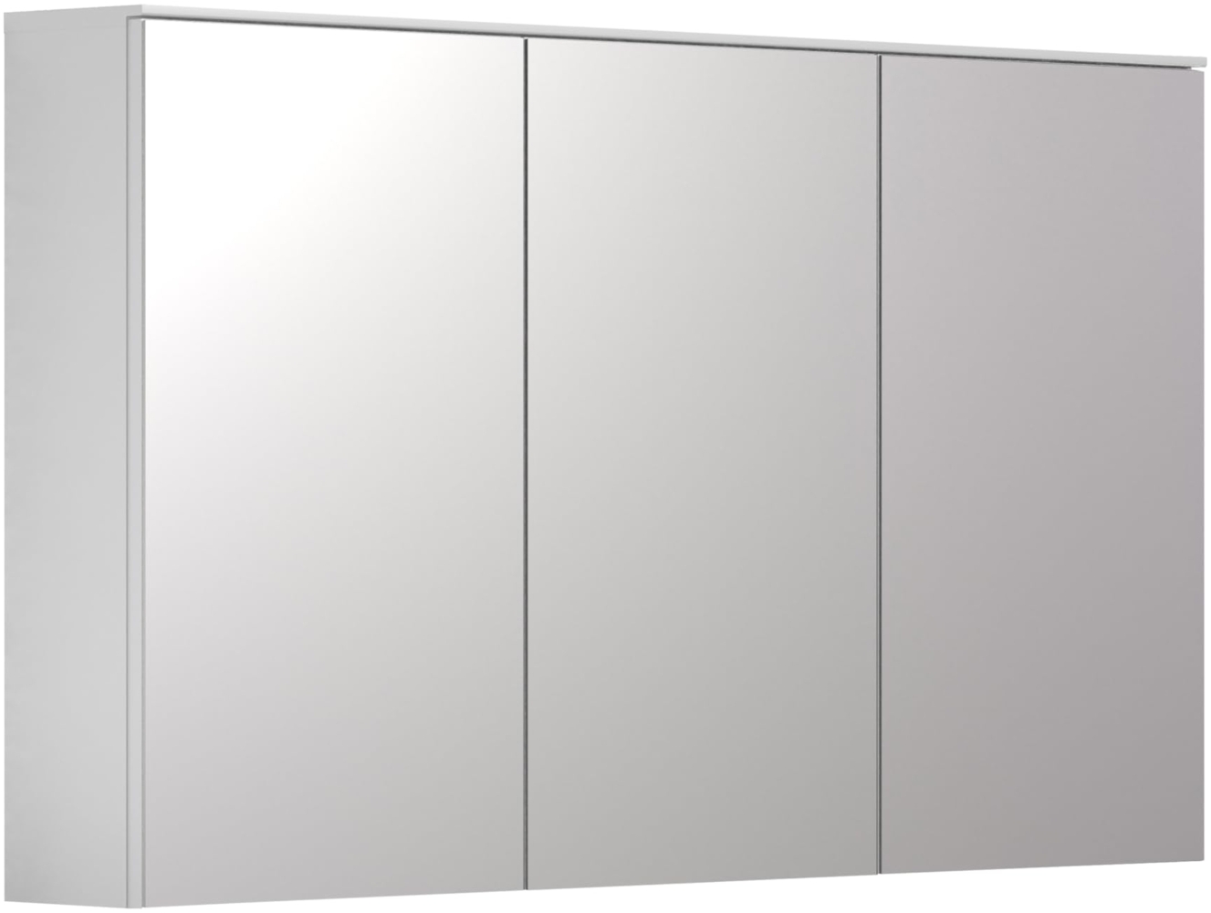 trendteam smart living - Spiegelschrank - Weiß - Badschrank mit 3 Spiegeltüren - (BxHxT) 120 x 70 x 17 cm - Badmöbel mit 6 Einlegeböden - Soft-Close Bild 1