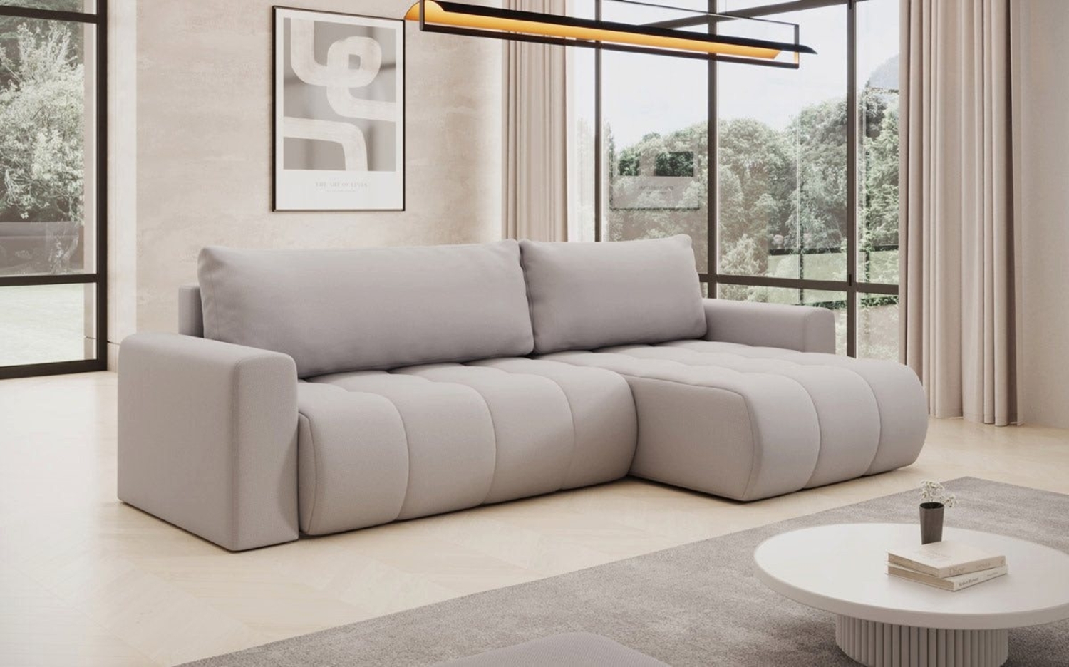 Luxusbetten24 Schlafsofa Designer Sofa Venezia, mit Schlaffunktion und Stauraum Bild 1
