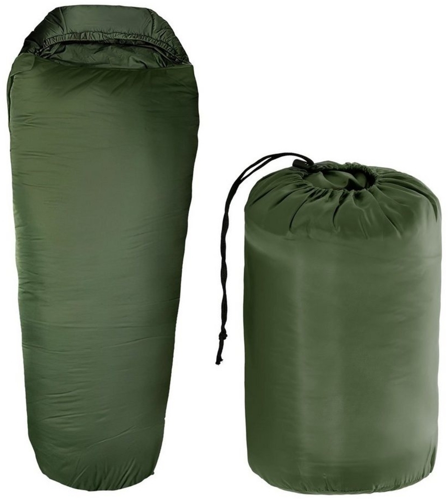 Goods+Gadgets Schlafsack Thermo Schlafsack bis -13°C (3-fach Isolierung), 3-Jahreszeiten Mumien Schlafsack Bild 1