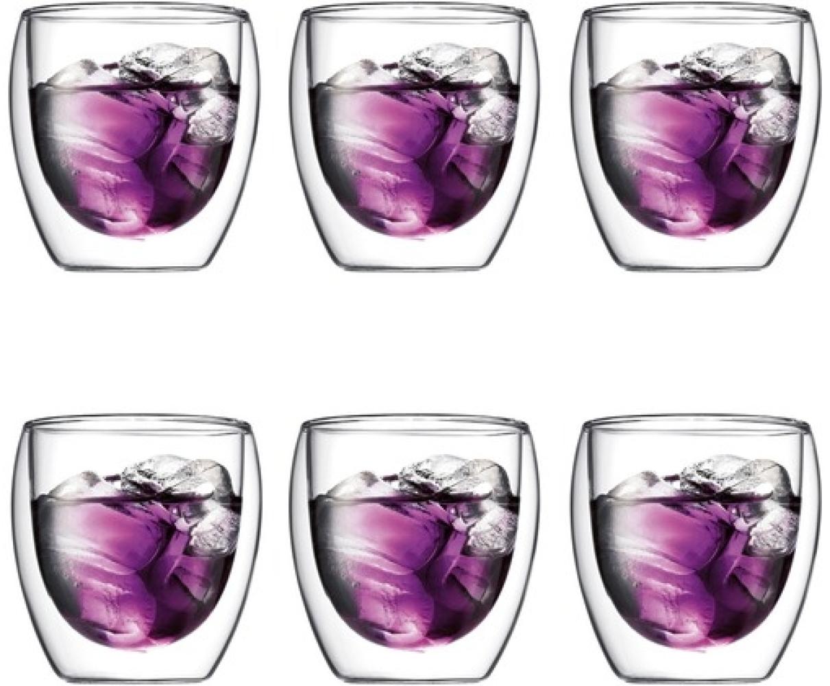 Bodum Pavina Glas Doppelwandig 0,25 L 6 Stk. Transparent Bild 1