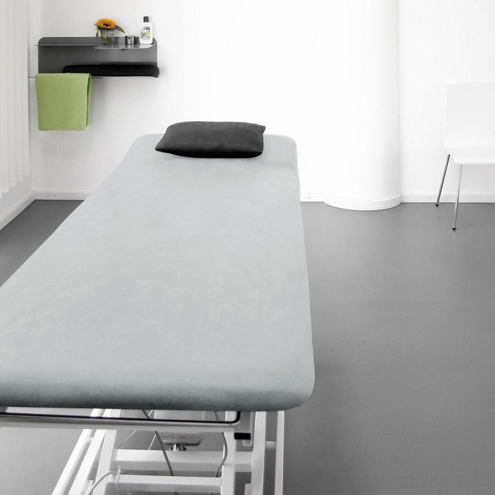 Traumschlaf Frottee Massageliegenbezug Therapieliegenbezug|ca. 80x190 cm| silber Bild 1