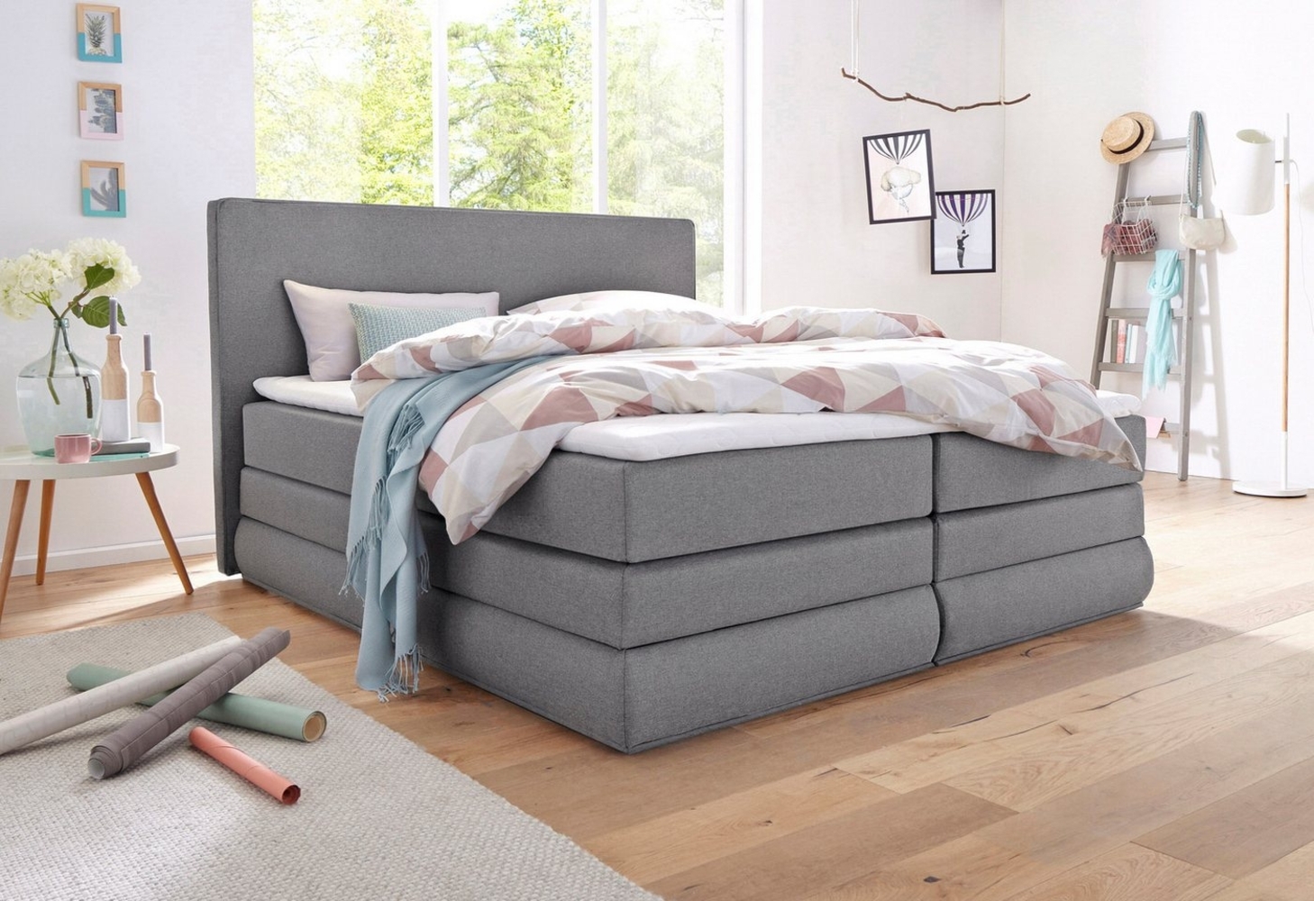 COLLECTION AB Boxspringbett Ninoni, inkl. Bettkasten, Topper und wahlweise mit LED-Beleuchtung Bild 1