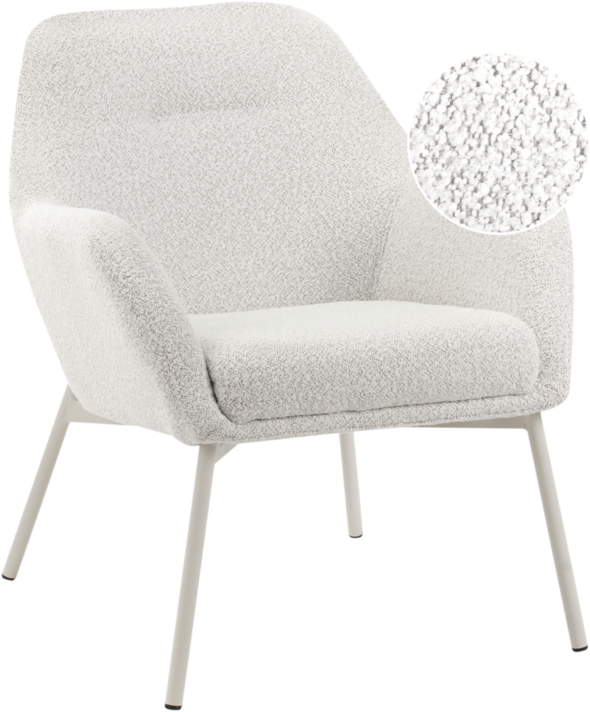 Sessel JABRO Stoff Cremeweiß Bild 1