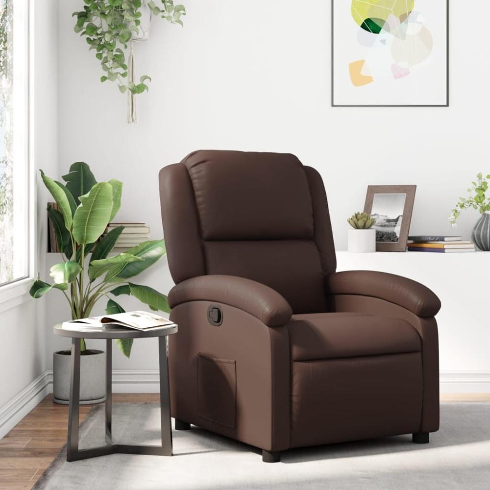 vidaXL Relaxsessel Braun Kunstleder 371777 Bild 1