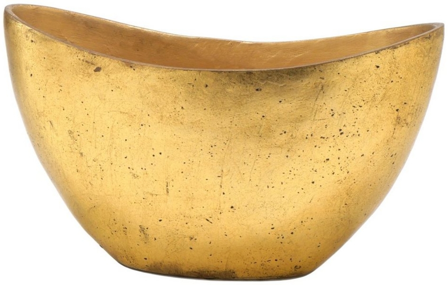 Flingora Jardiniere Odeta, Fiberglas - Indoor - Gold - 37 x 18 x 21 cm Bild 1