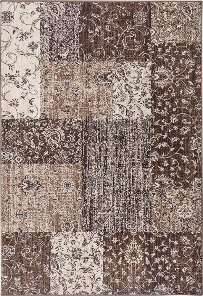 Kurzflor Teppich Kirie Taupe - 80 x 150 x 0,9 cm Bild 1