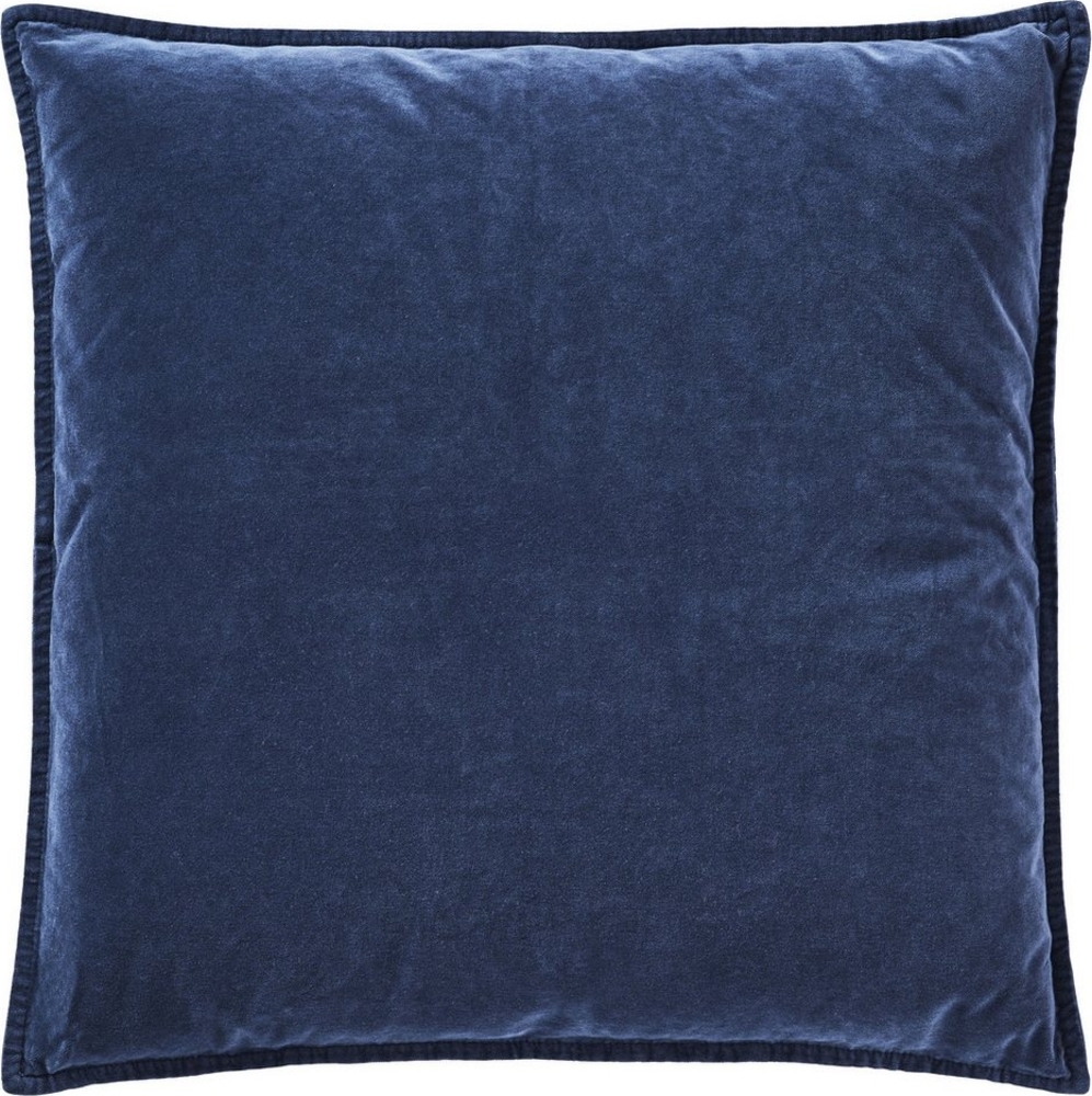 Ib Laursen Kissenbezug Kissenbezug Kissenhülle Samt Velour Indigo Blau 52x52cm Ib Laursen Bild 1