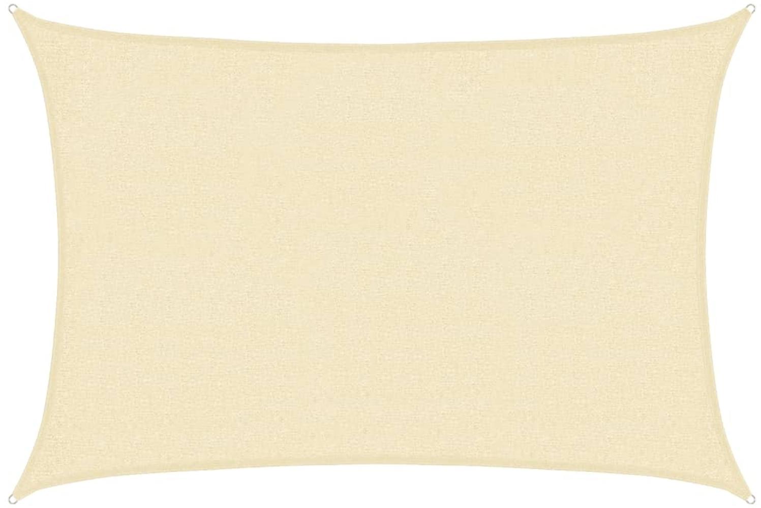 vidaXL Sonnensegel 160 g/m² Creme 2x3 m HDPE 311172 Bild 1