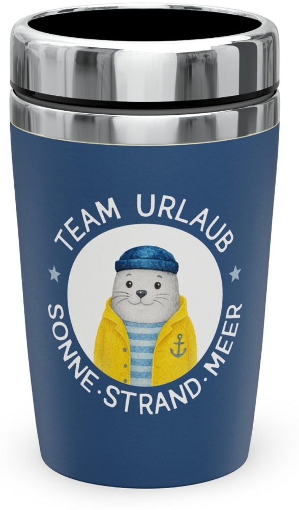 Thermobecher Isolierbecher Kaffeebecher To Go 240ml la vida Seehund 3888621 Bild 1