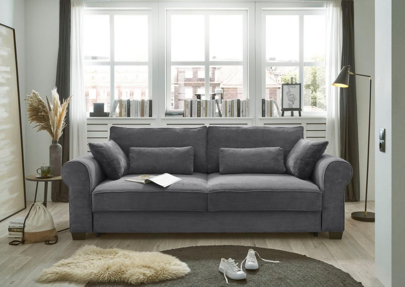 ED EXCITING DESIGN Schlafsofa Angelina, frei im Raum stellbar, mit Bettkasten, mit Schlaffunktion Bild 1