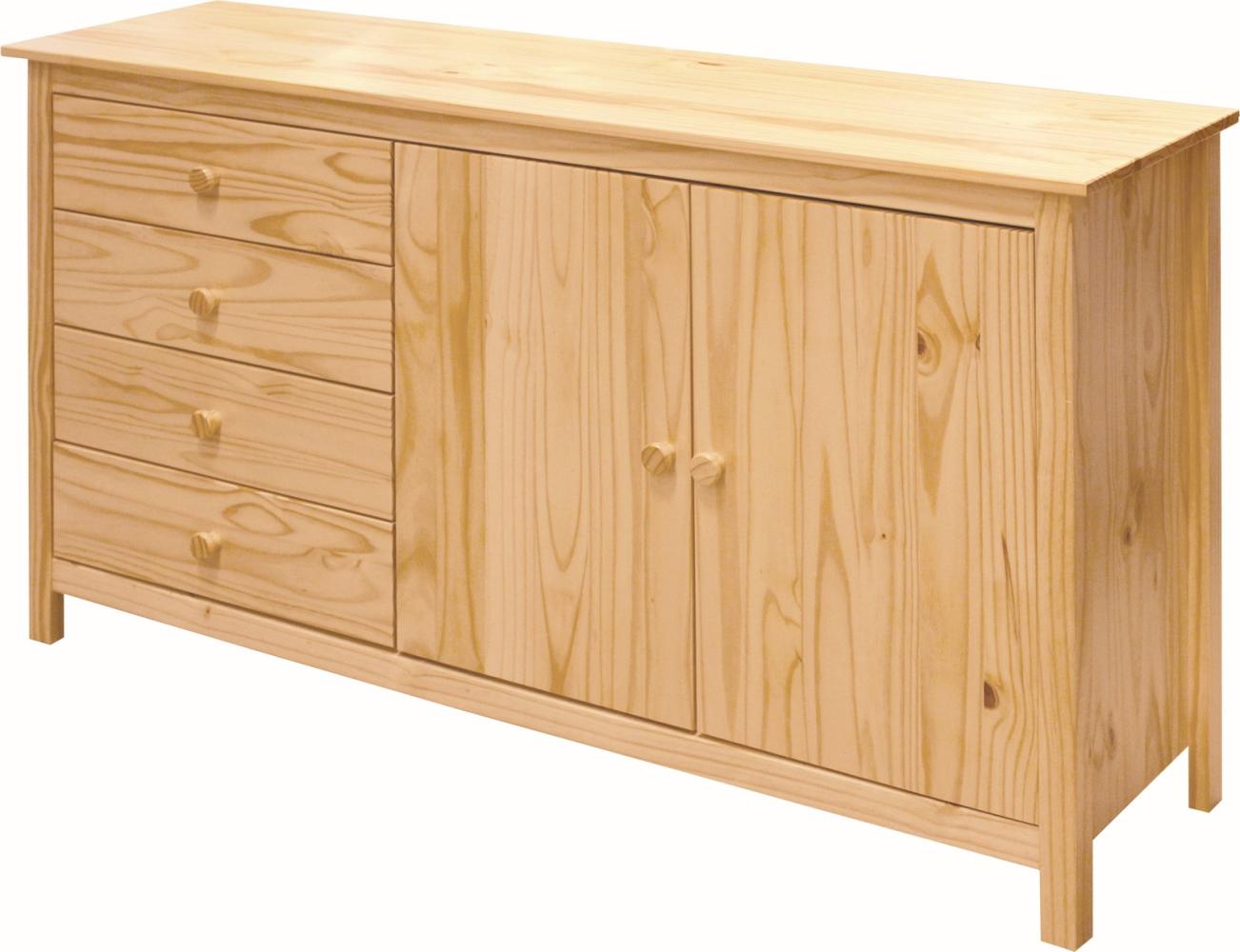 Sideboard 150 x 40 x 80 cm Kiefernholz Schrank Kommode Wohnzimmer Esszimmer Neu Bild 1