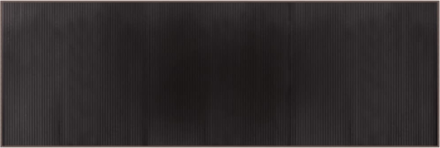 vidaXL Teppich Rechteckig Dunkelbraun 100x300 cm Bambus 376953 Bild 1