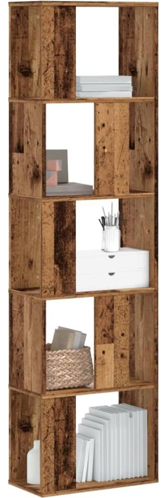 vidaXL Bücherregal 5 Böden Altholz 45x23,5x162,5 cm Holzwerkstoff 852787 Bild 1