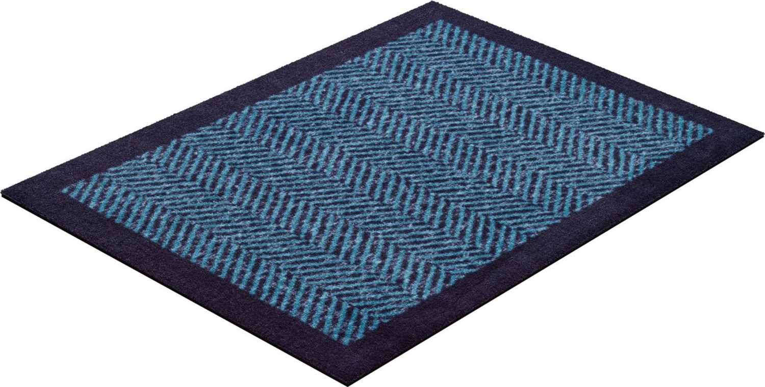 GRUND HERRINGBONE Badematte 60x85 cm Blau Bild 1