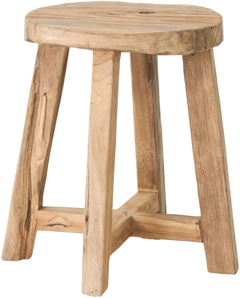 Hocker Gio aus Teakholz, Natur, 35x35x45 cm Bild 1