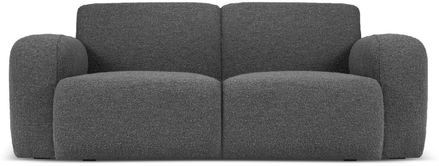 Micadoni Boucle Sofa Molino 2-Sitzer Boucle Dunkelgrau Bild 1