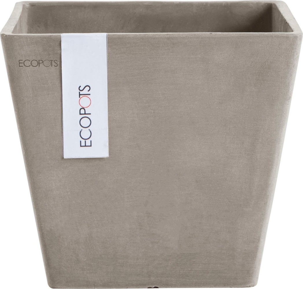 ECOPOTS Blumentopf ROTTERDAM Taupe, BxTxH: 20x20x17,5 cm Bild 1