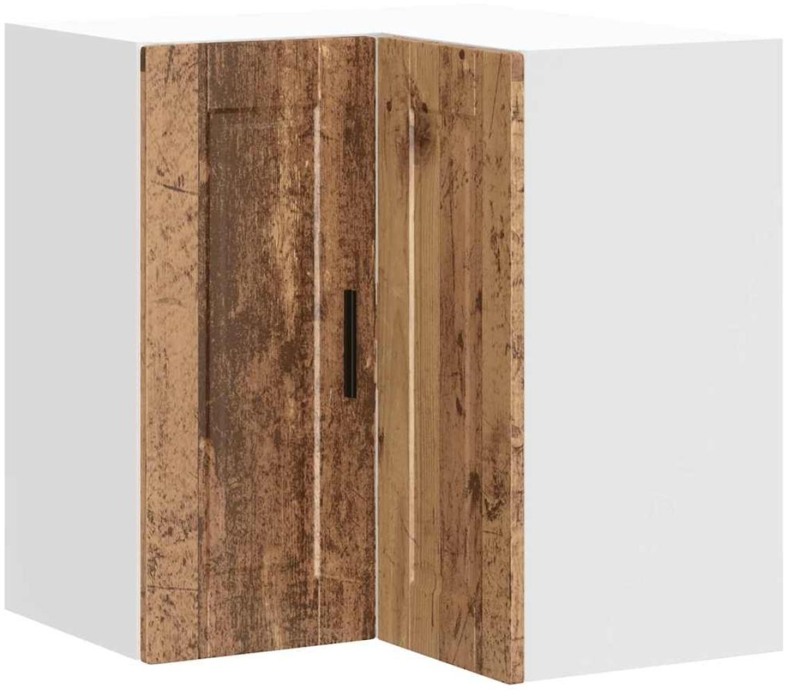 vidaXL Küchen-Eckhängeschrank Porto Altholz-Optik Holzwerkstoff 854105 Bild 1