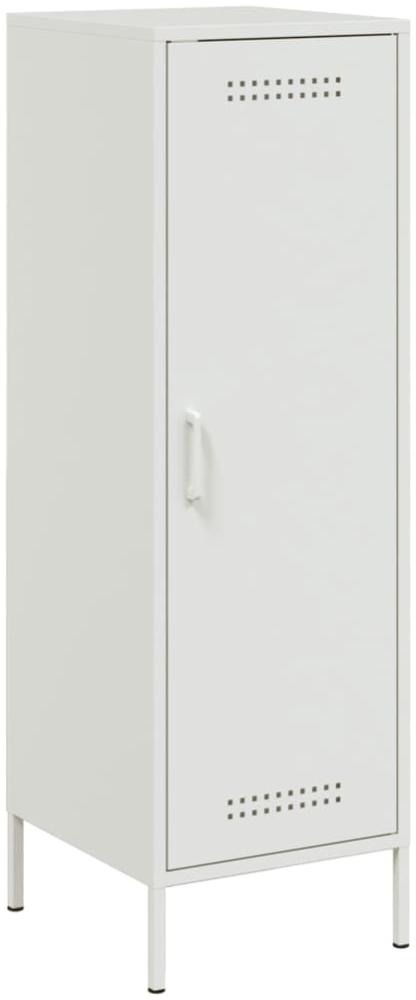 vidaXL Highboard Weiß 36x39x113 cm Stahl 843011 Bild 1