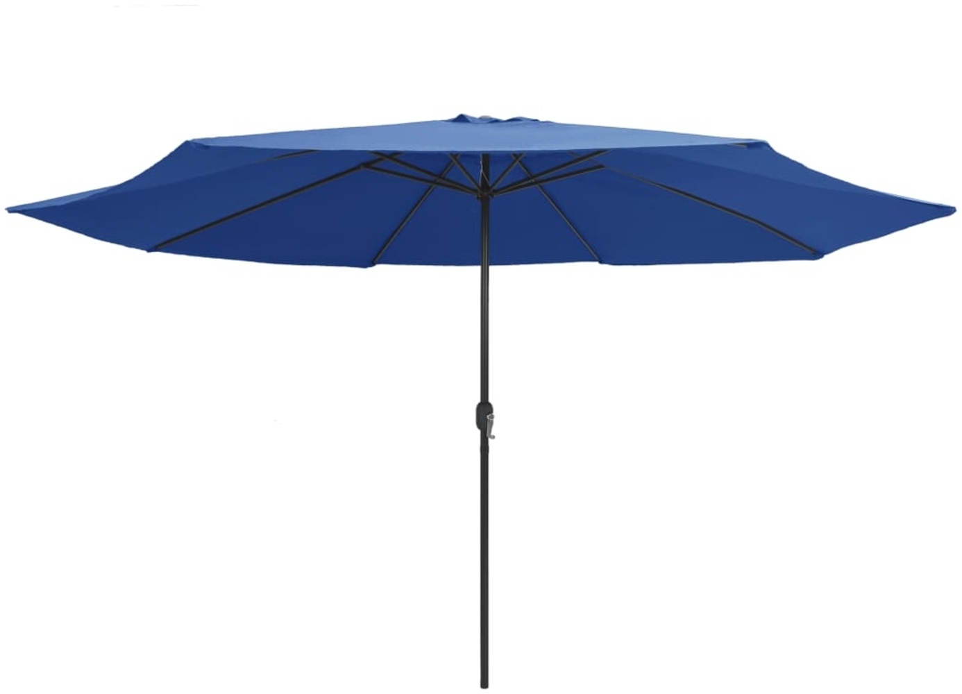 vidaXL Sonnenschirm mit Metall-Mast 390 cm Azurblau 47385 Bild 1