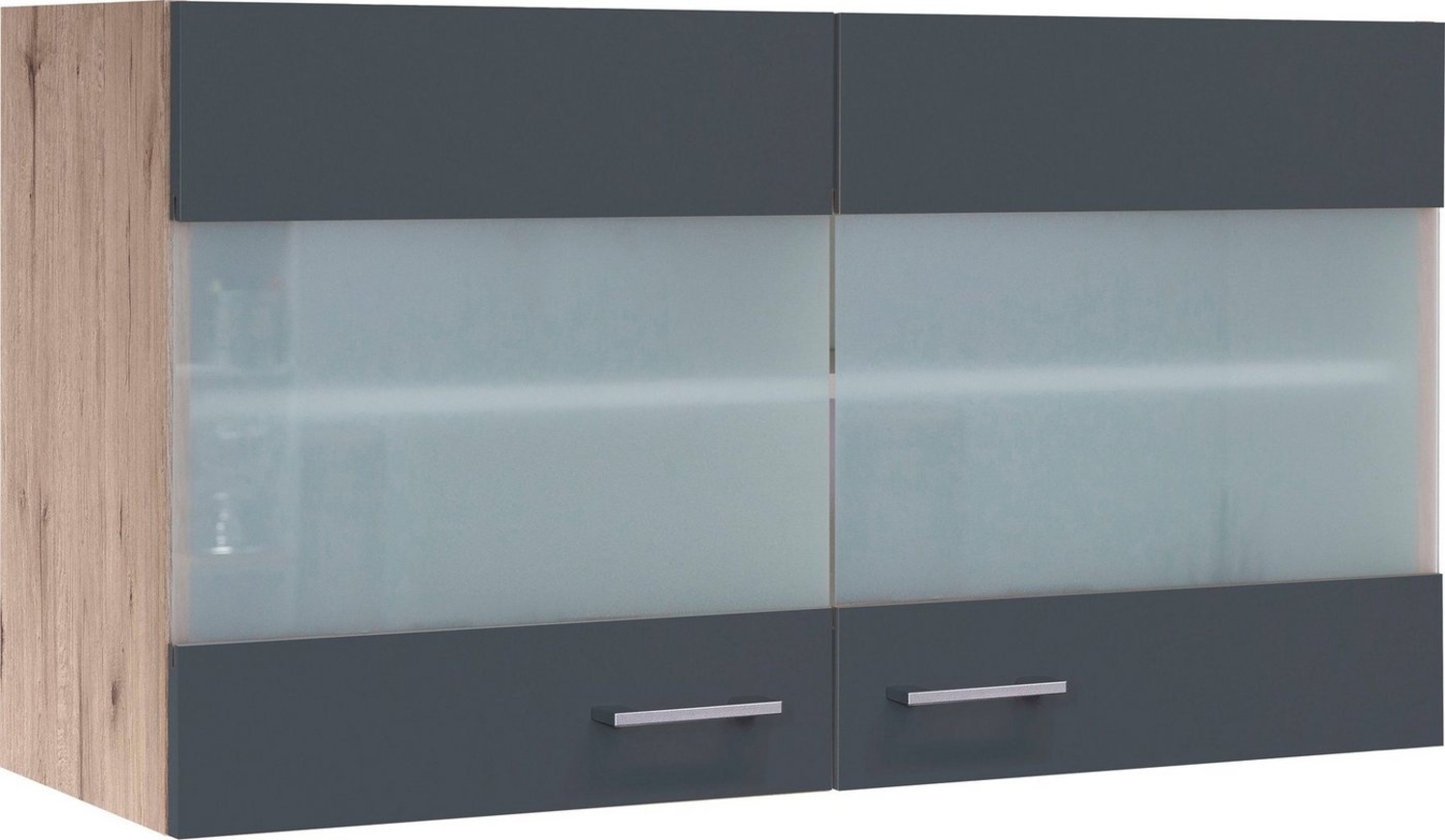 Flex-Well Glashängeschrank Morena (B x H x T) 100 x 54,8 x 32 cm, mit Stollenglastüren Bild 1