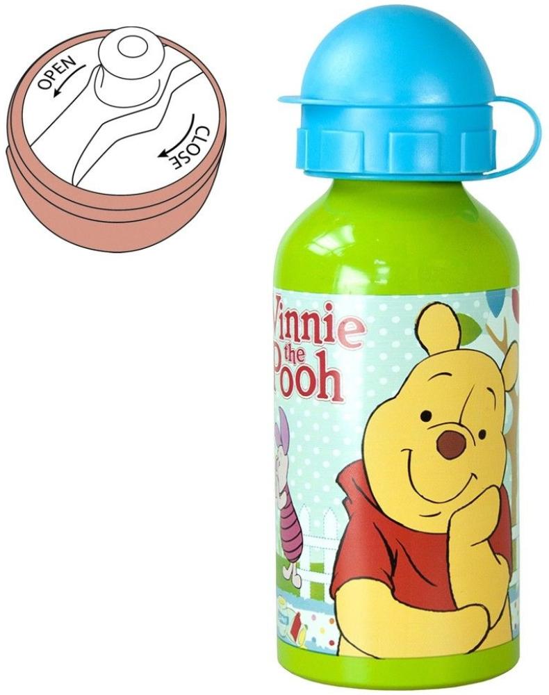 Alu-Trinkflasche Pooh Woodland | 400 ml | Winnie Puuh | Sport-Aluminium-Flasche Bild 1