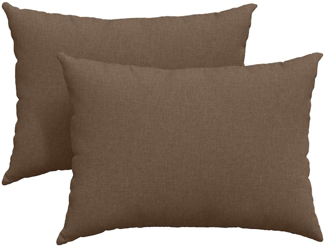 vidaXL Sofakissen 2 Stück Braun 70 x 50 cm Stoff 42013743 Bild 1
