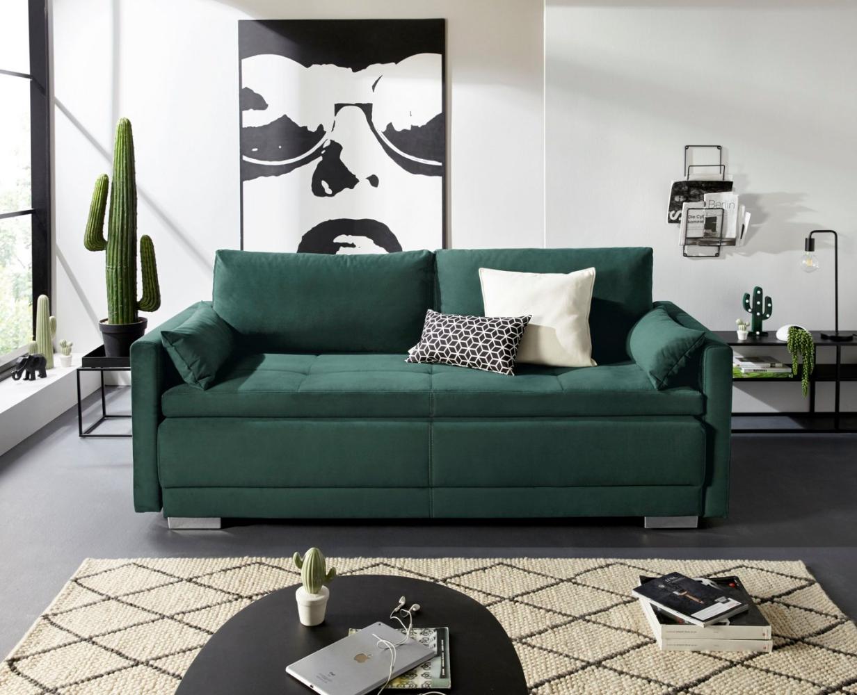 INOSIGN Schlafsofa Berlin, mit Boxspringaufbau, Bettfunktion & Bettkasten, Dauerschlafsofa Bild 1